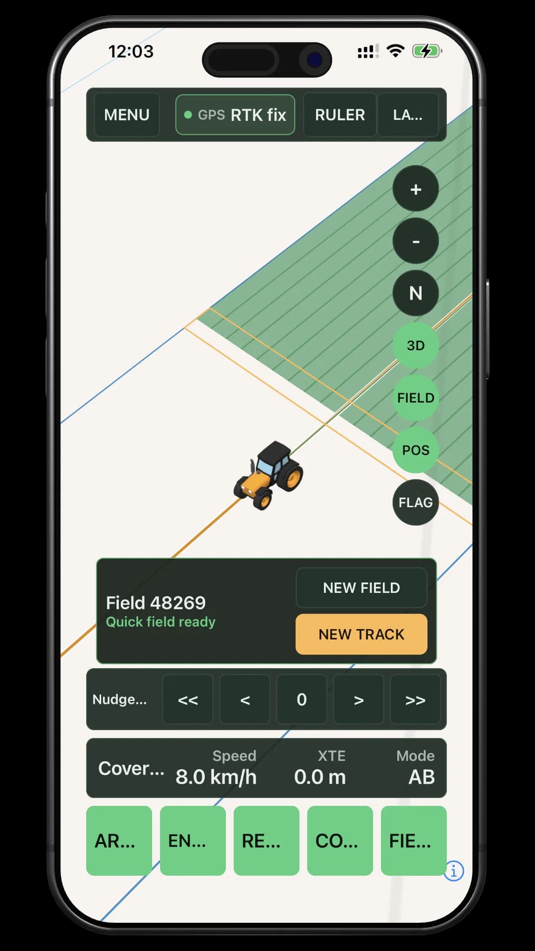 Agro Navigator app running on iPhone