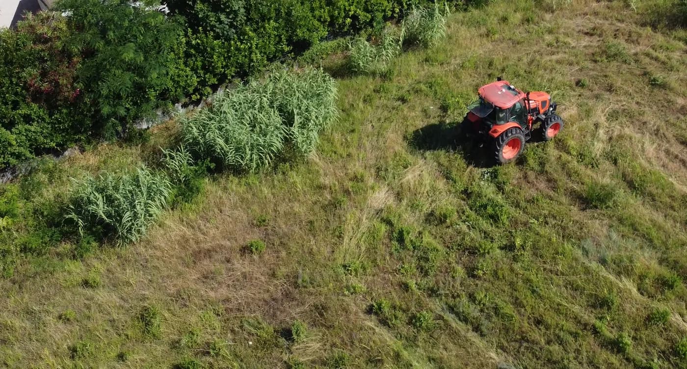 Tractor in the field
